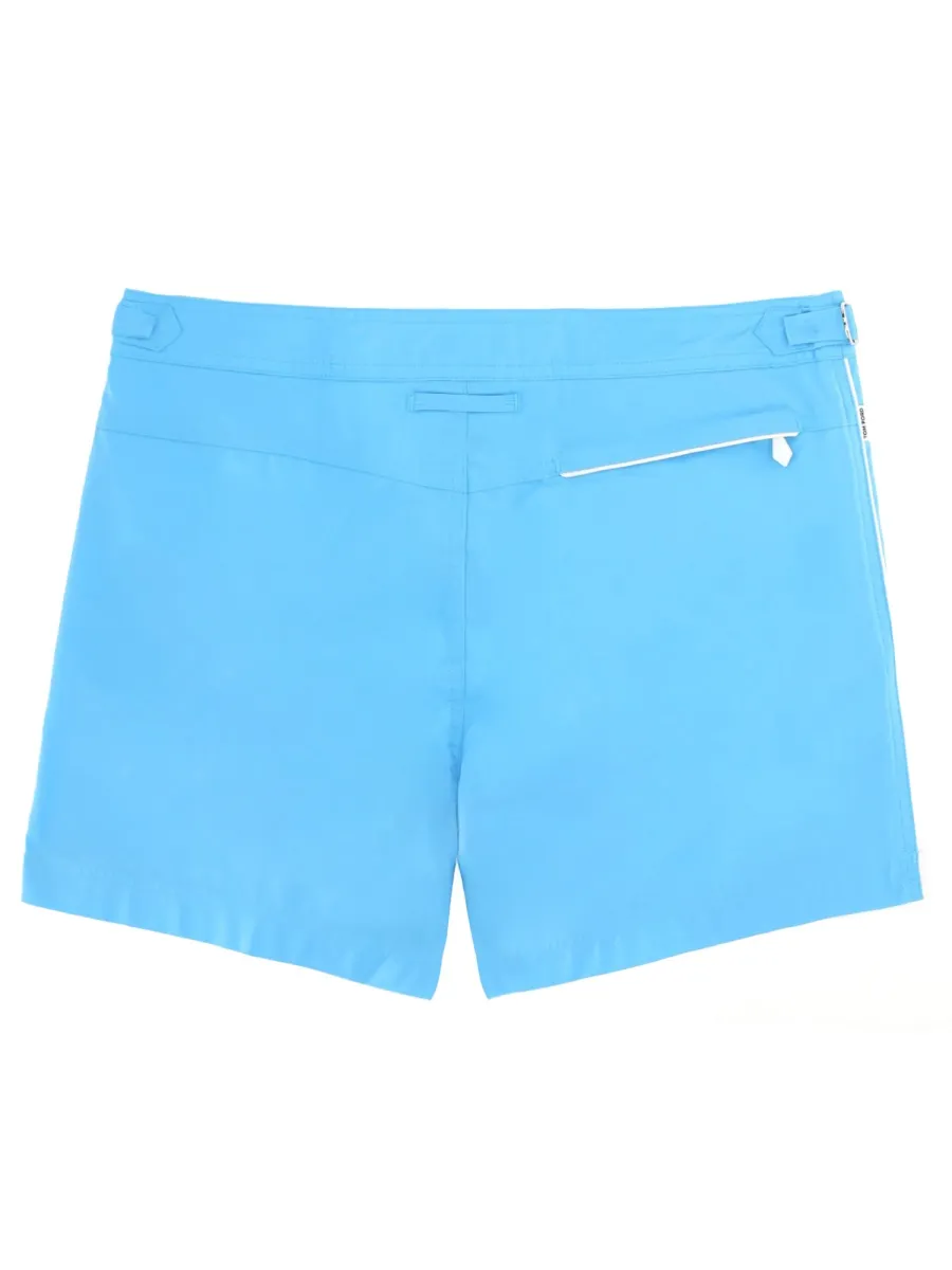 Tom Ford Piped-Trim Straight Hem Swim Shorts