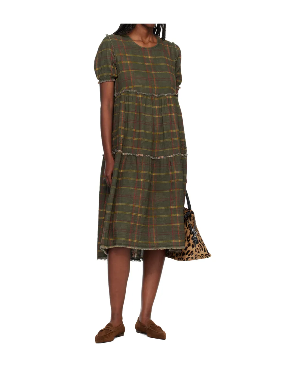 Plaid Midi Dress