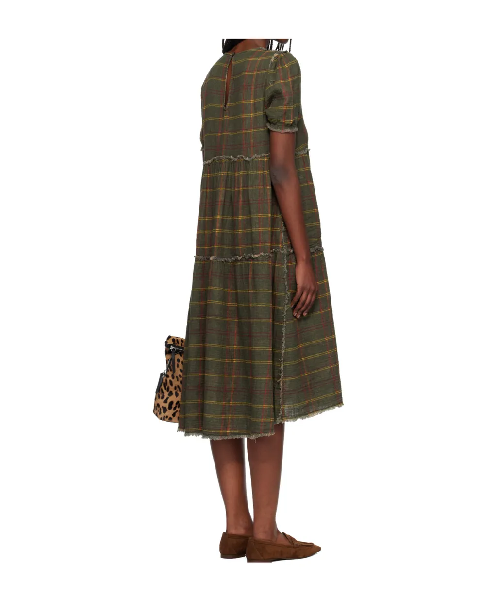 Plaid Midi Dress