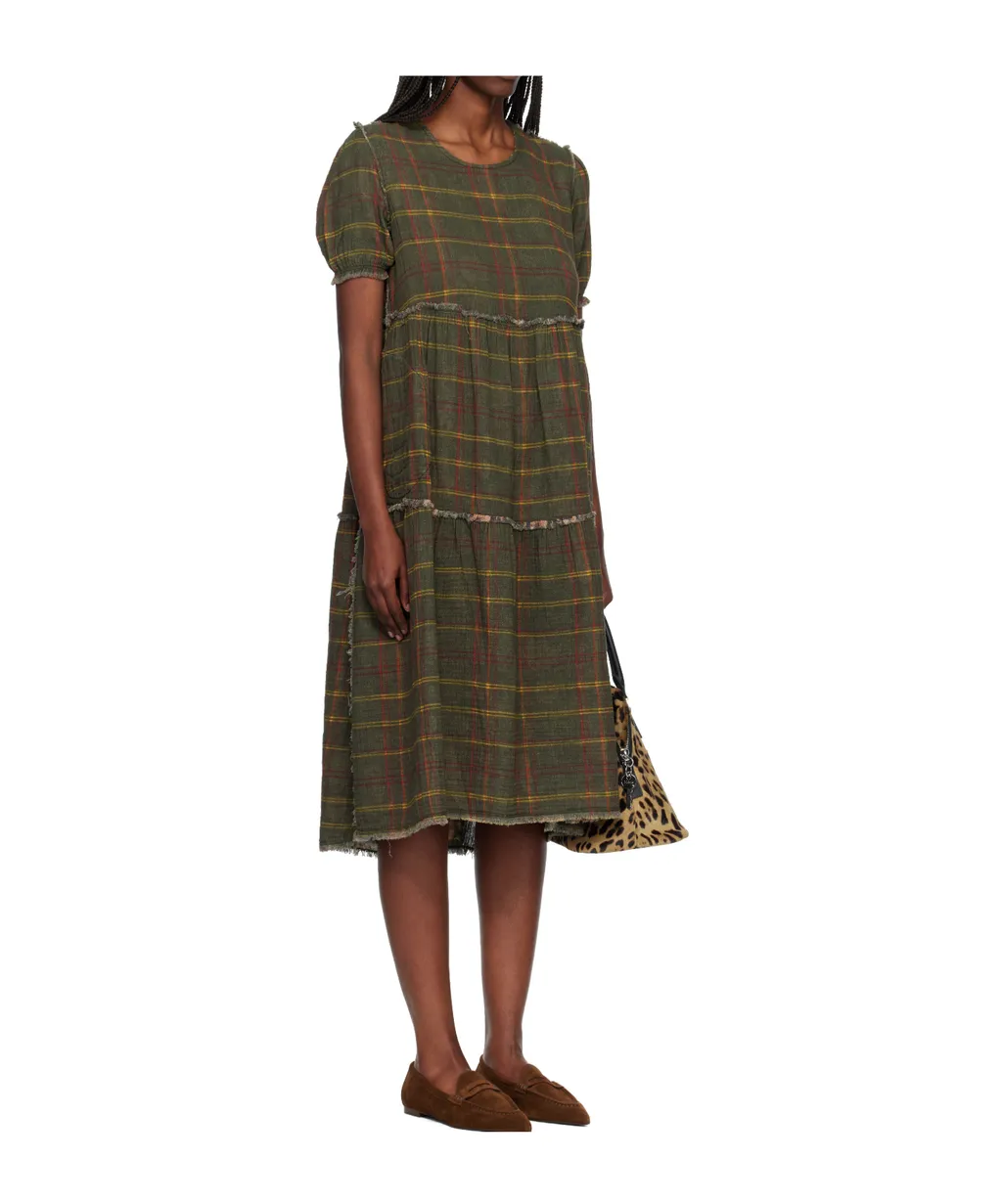 Plaid Midi Dress