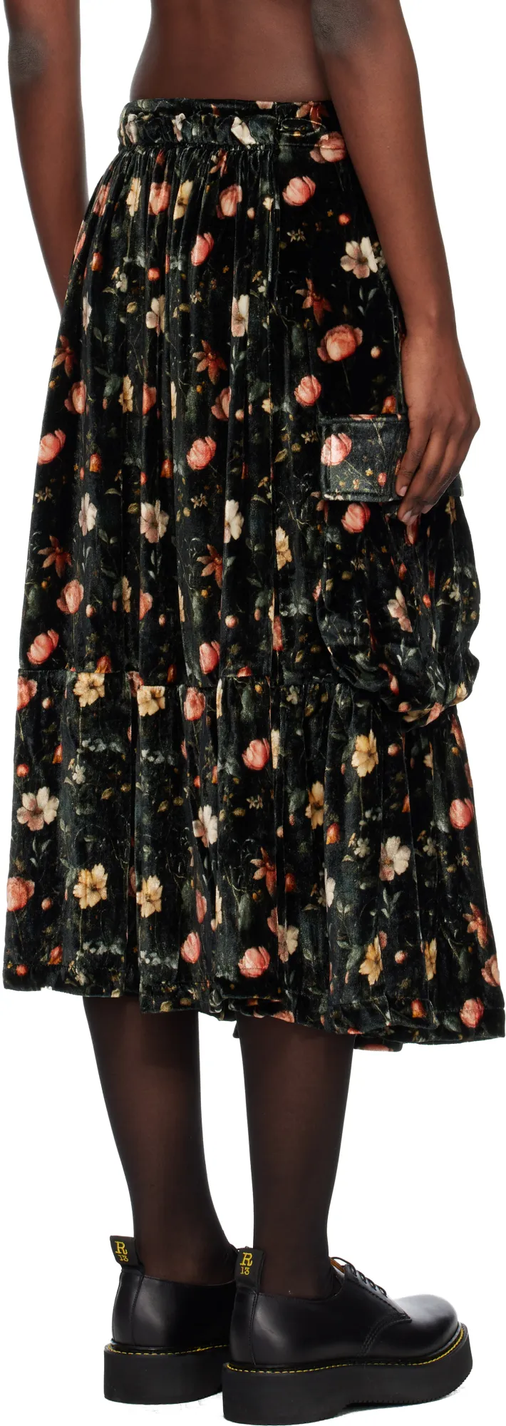 Printed Midi Skirt