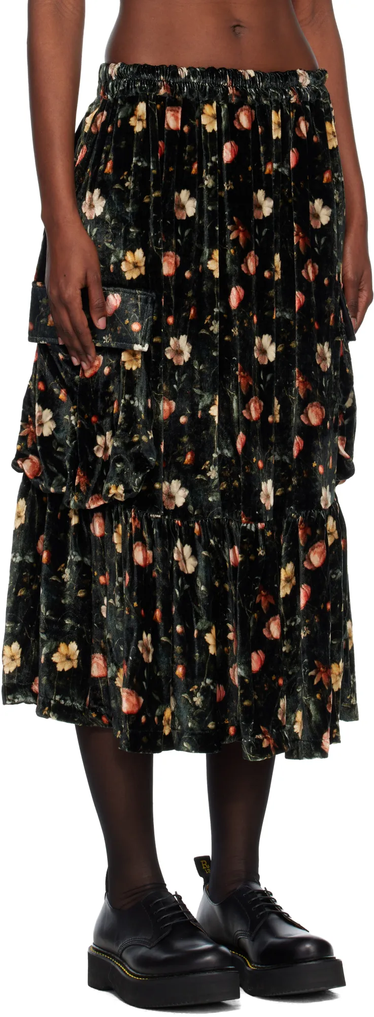 Printed Midi Skirt