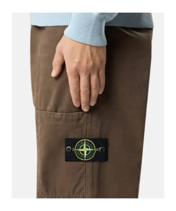 Loose-Fit Cargo Trousers With Elasticated Waistband