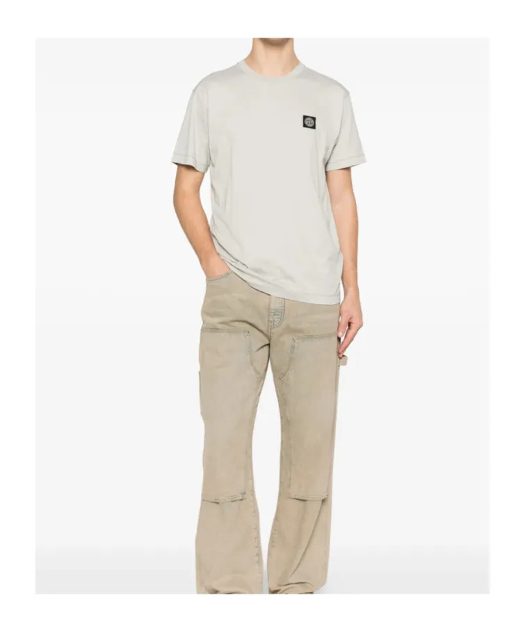 Stone Island Logo Patch Crewneck T-Shirt