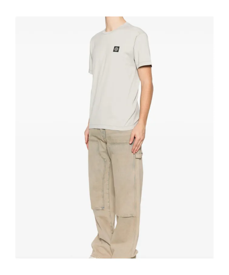 Stone Island Logo Patch Crewneck T-Shirt