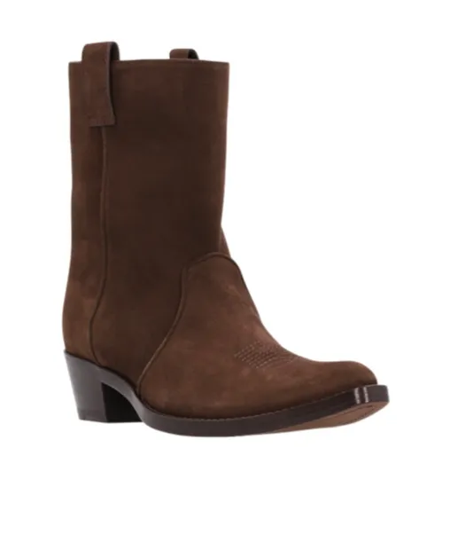 Khaite Clive Pointed-Toe Ankle Boots