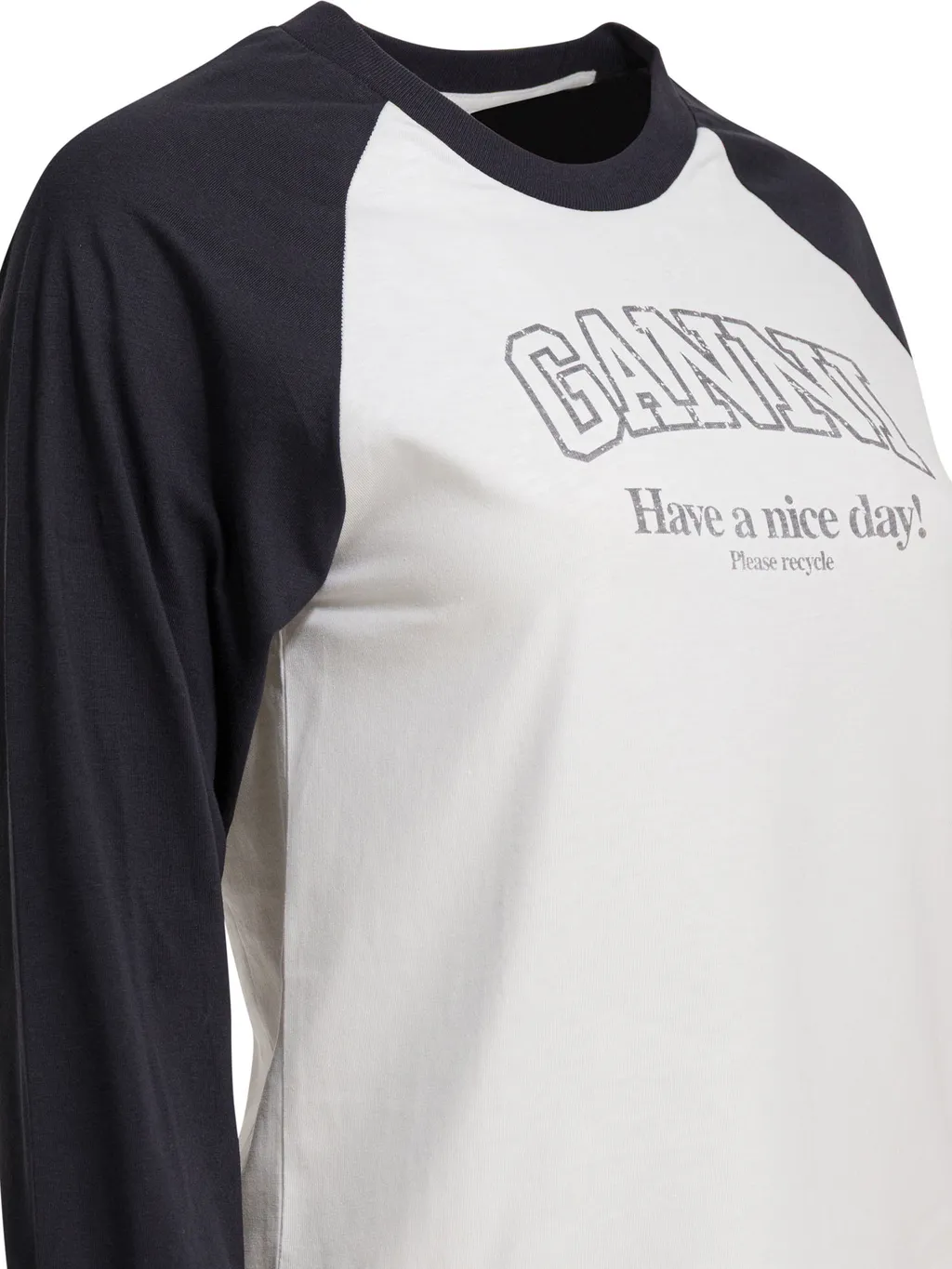 Ganni Logo Printed Crewneck T-Shirt