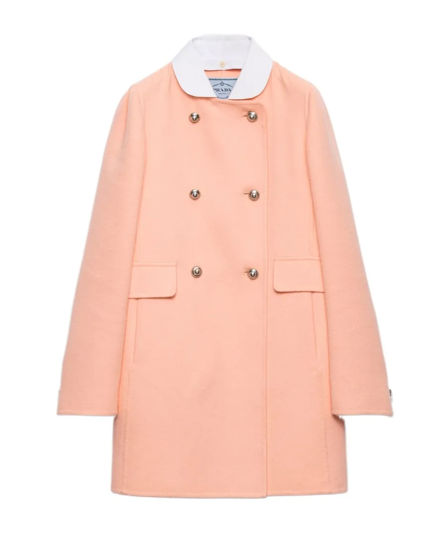 Double-Breasted Lightweight Cashmere Peacoat