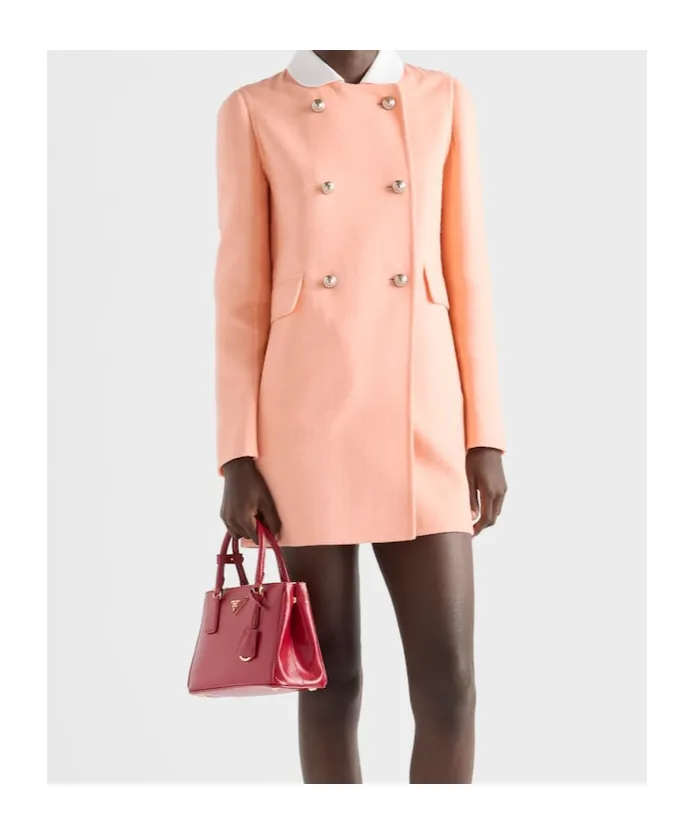 Double-Breasted Lightweight Cashmere Peacoat