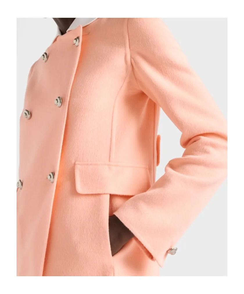 Double-Breasted Lightweight Cashmere Peacoat