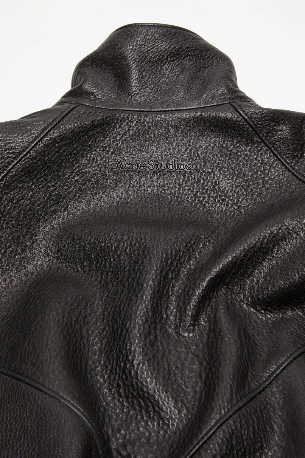 Acne Studios Leather Logo Jacket