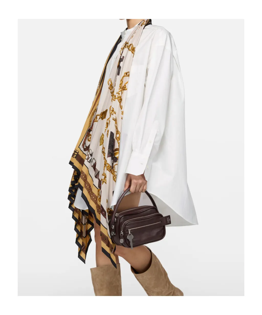 Faux Two-Piece Shirt Dress