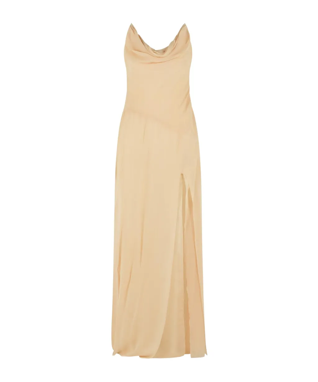 Blumarine Open-Back Sleeveless Long Dress