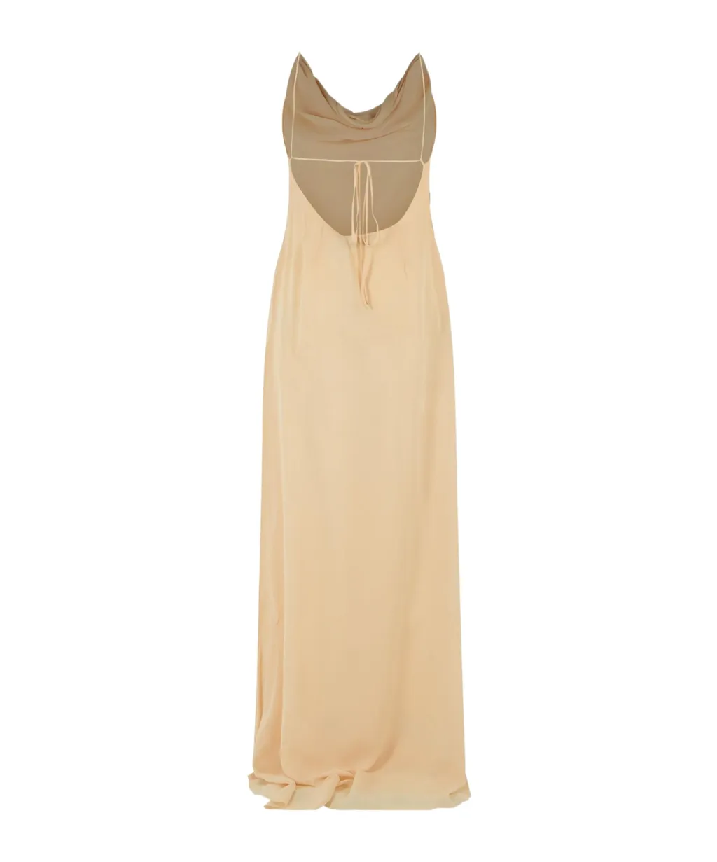 Blumarine Open-Back Sleeveless Long Dress