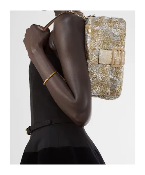Baguette® Silver And Gold Embroidered Bag