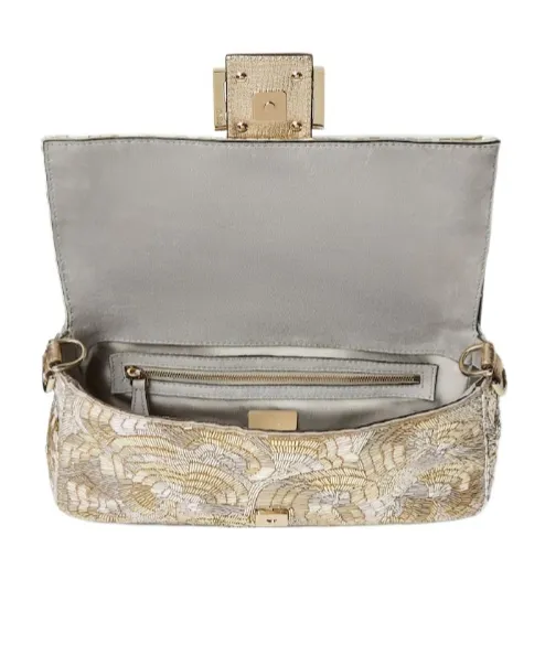 Baguette® Silver And Gold Embroidered Bag