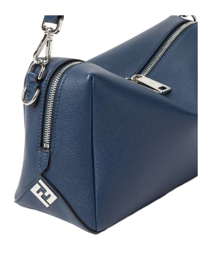 Fendi Lui Medium Dark Blue Leather Bag