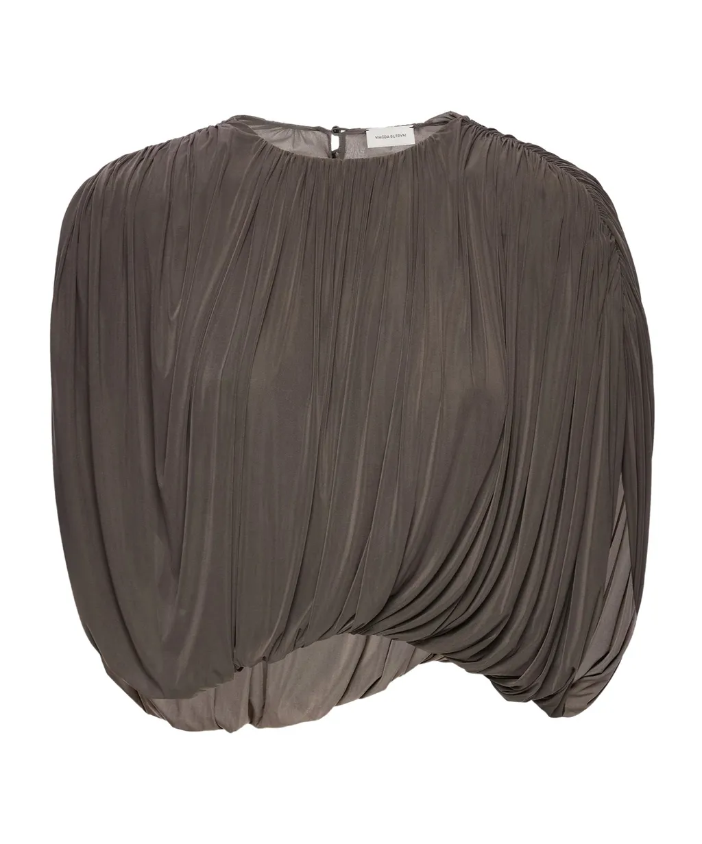 Magda Butrym Re 26 Draped Bubble Top