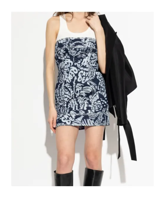 Dsquared2 Denim Off-Shoulder Dress