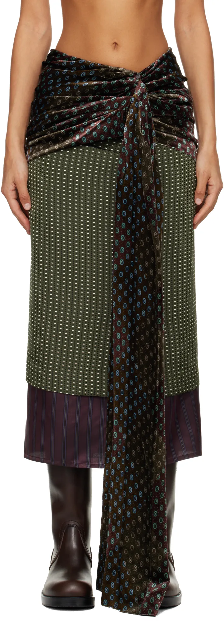 Dries Van Noten Midi Skirt