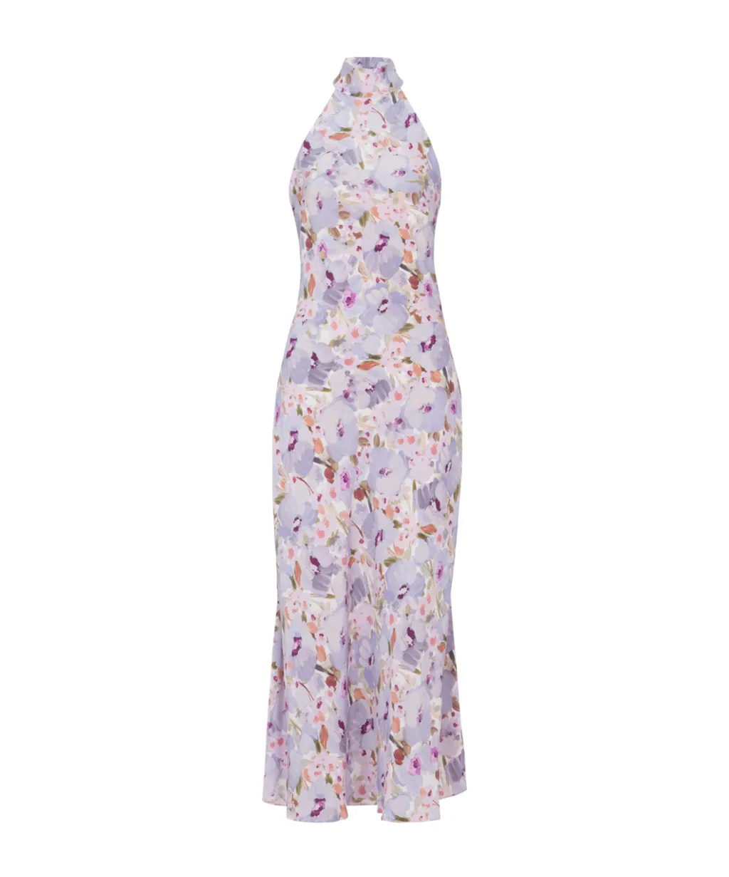 Balmain Printed Poppy Flower Dress