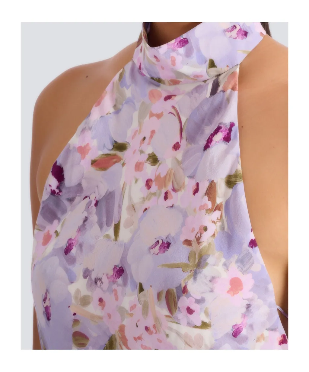 Balmain Printed Poppy Flower Dress