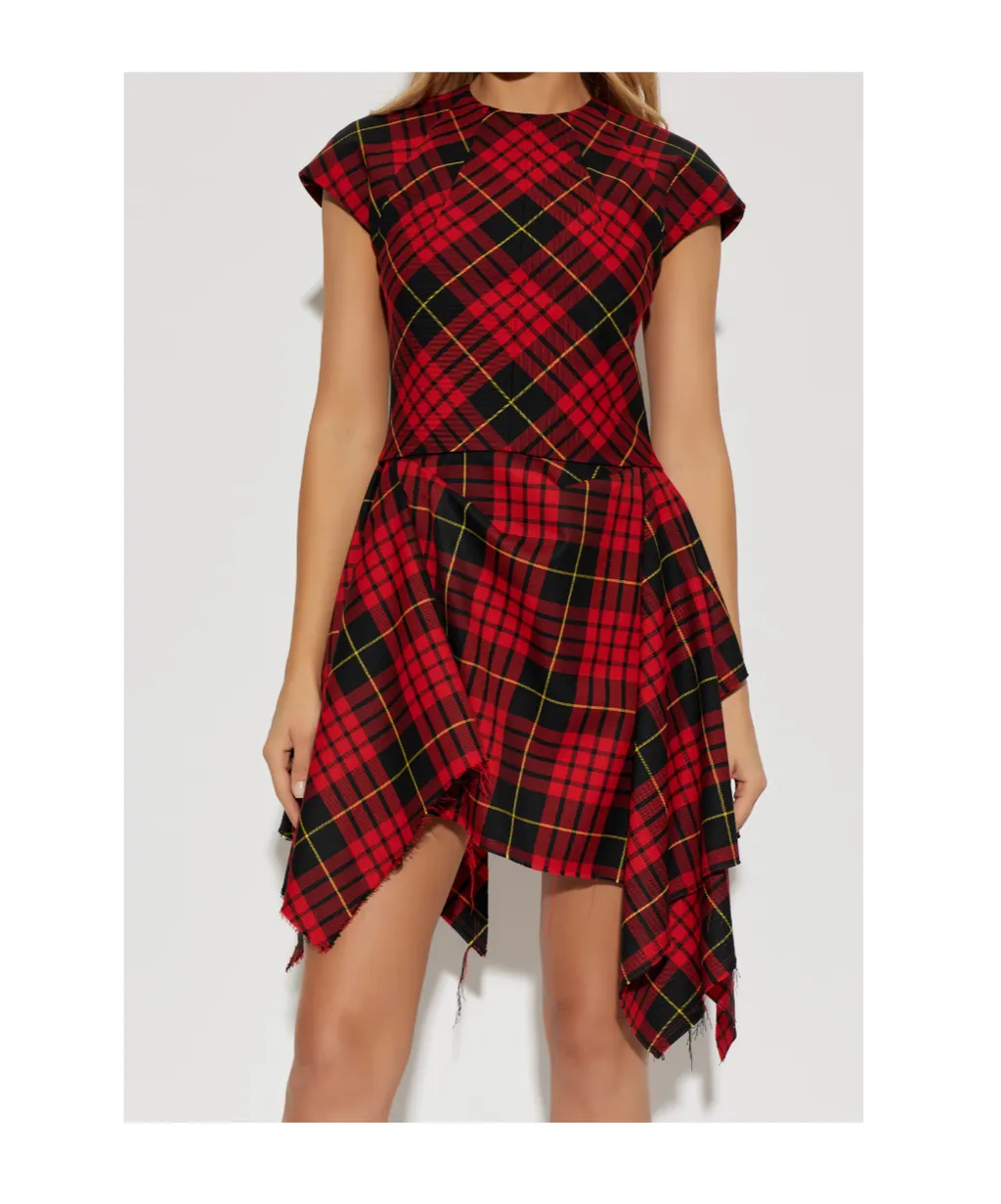 Alexander Mcqueen Macqueen Tartan Mini Dress