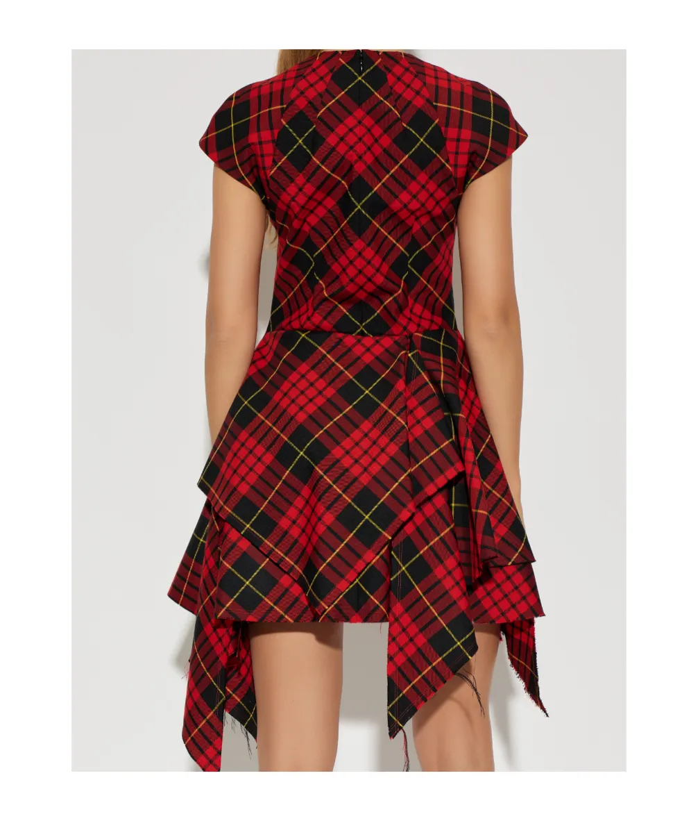 Alexander Mcqueen Macqueen Tartan Mini Dress