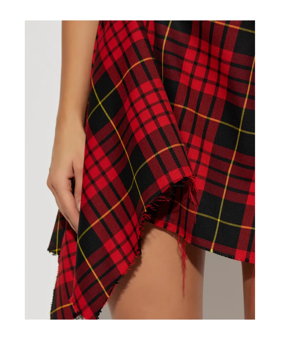 Alexander Mcqueen Macqueen Tartan Mini Dress