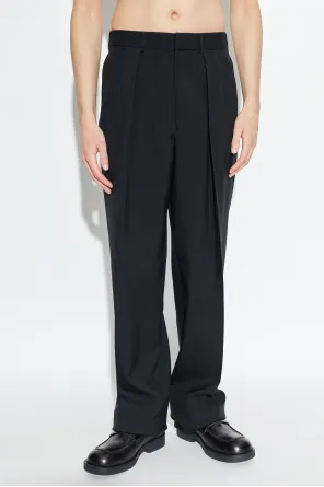 Tom Ford Pleated Straight-Leg Trousers
