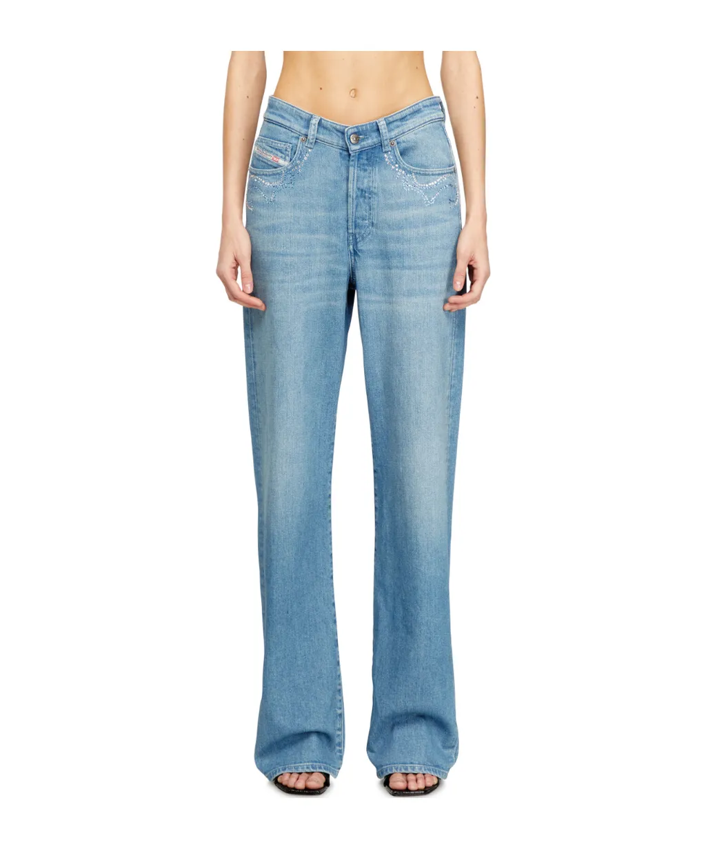 1971 D-Sent-S1 Micro Stones-Embroidered Jeans