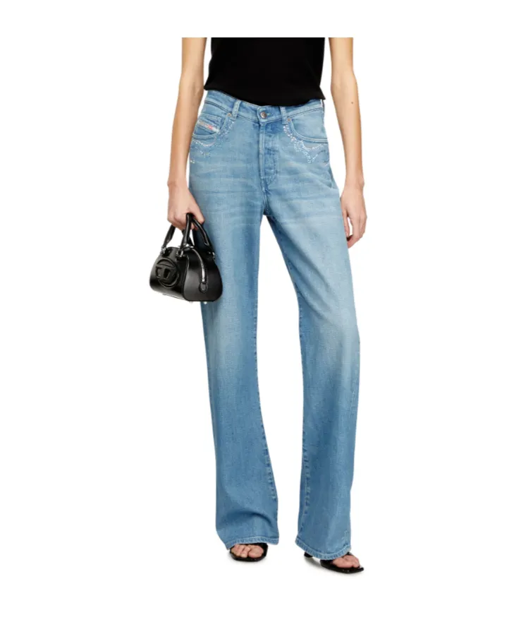 1971 D-Sent-S1 Micro Stones-Embroidered Jeans
