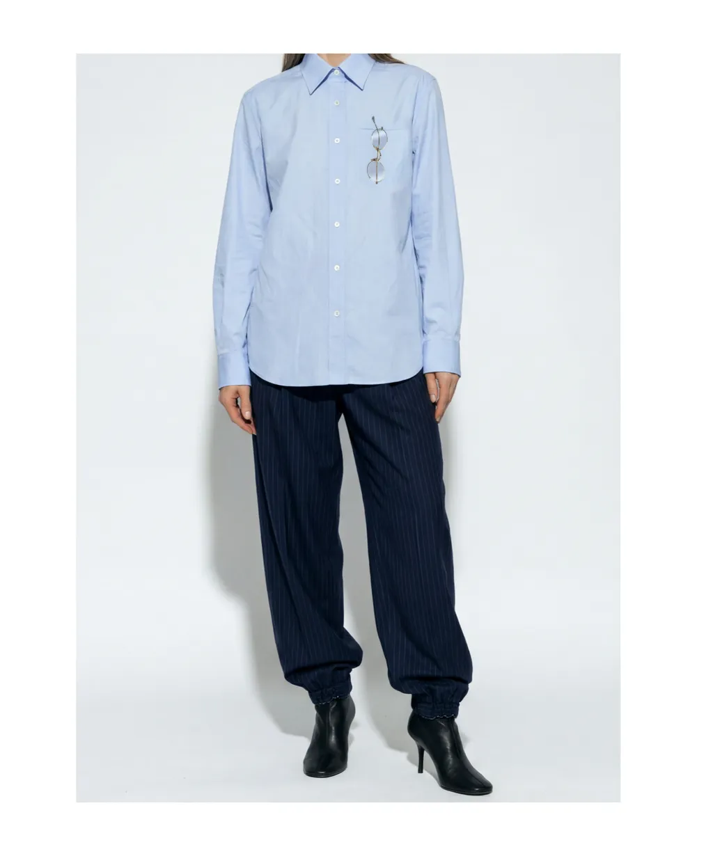 Moschino Striped Pattern Wide-Leg Trousers
