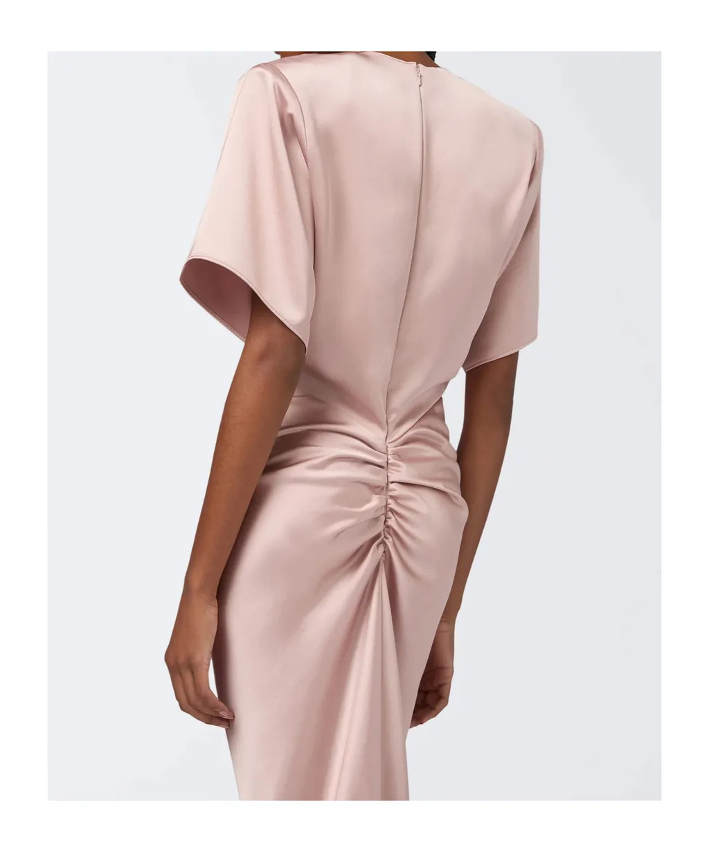 The Andamane Iris Draped Long Dress