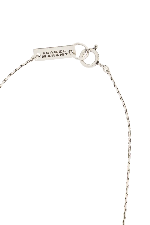 Teardrop-Shaped Pendant Necklace