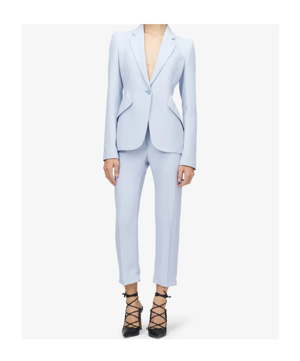 Alexander Mcqueen Shoulder Pads Buttoned Blazer