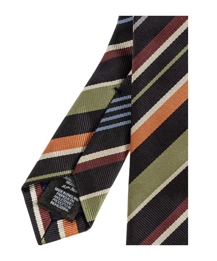 Paul Smith Striped Pointed-Tip Tie