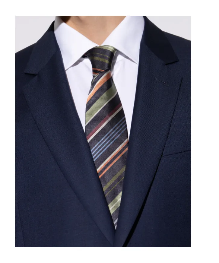 Paul Smith Striped Pointed-Tip Tie