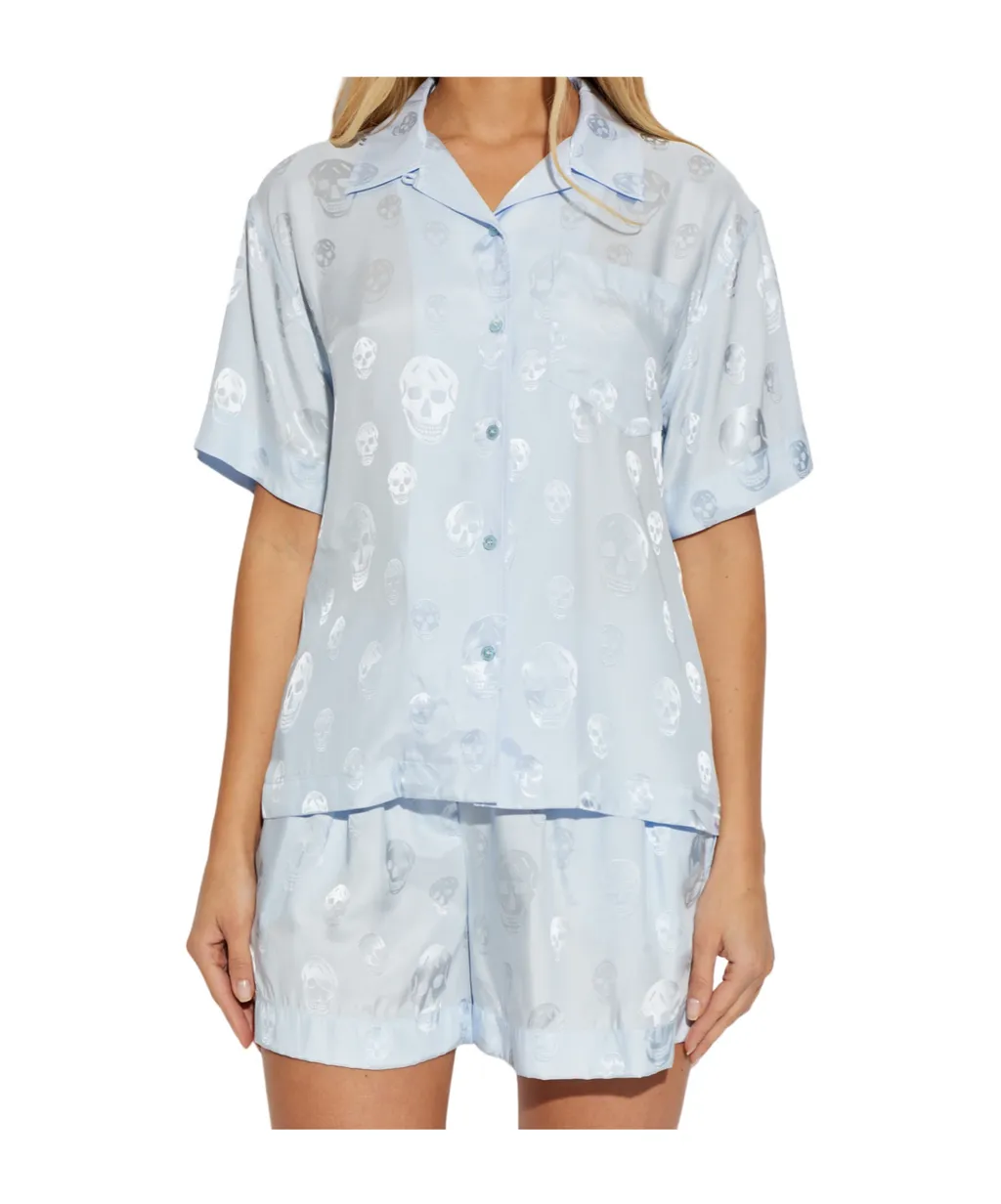 Alexander Mcqueen Skull Motif Short-Sleeve Shirt