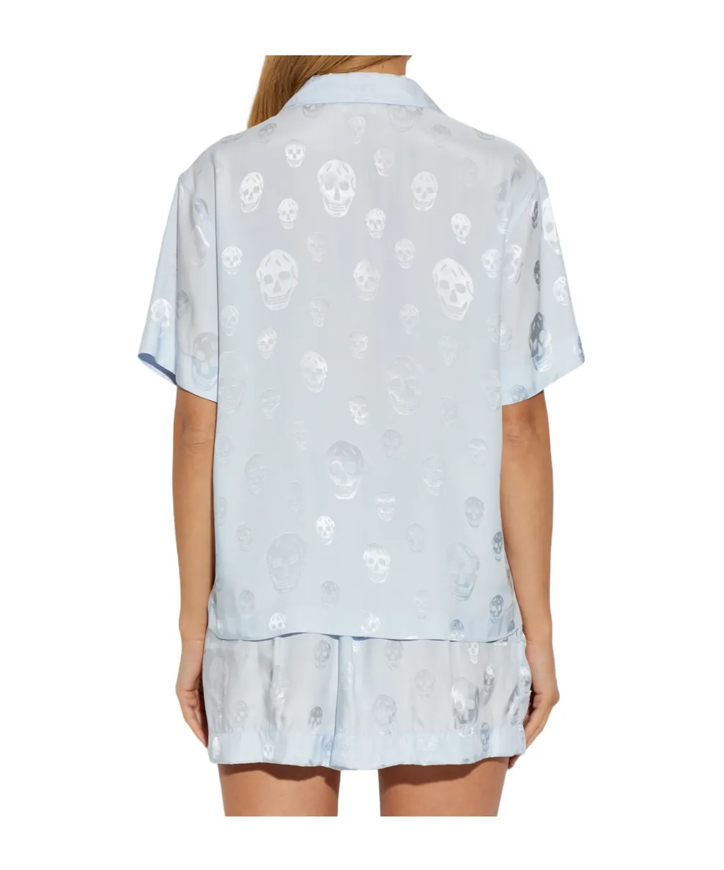 Alexander Mcqueen Skull Motif Short-Sleeve Shirt