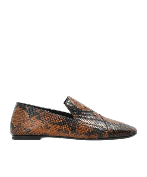 Snakes-Print Loafers