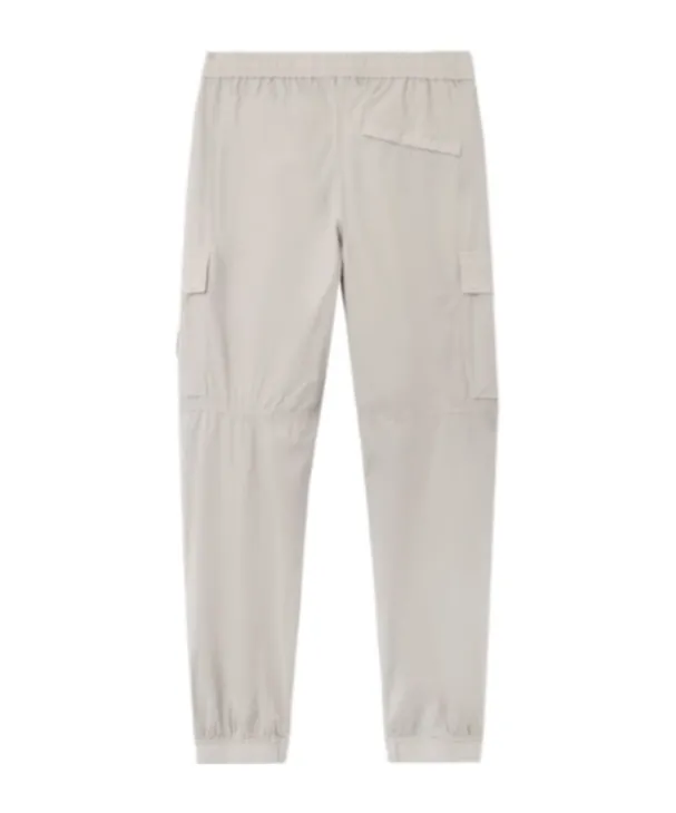 Stone Island Logo Patch Tapered Leg Trousers