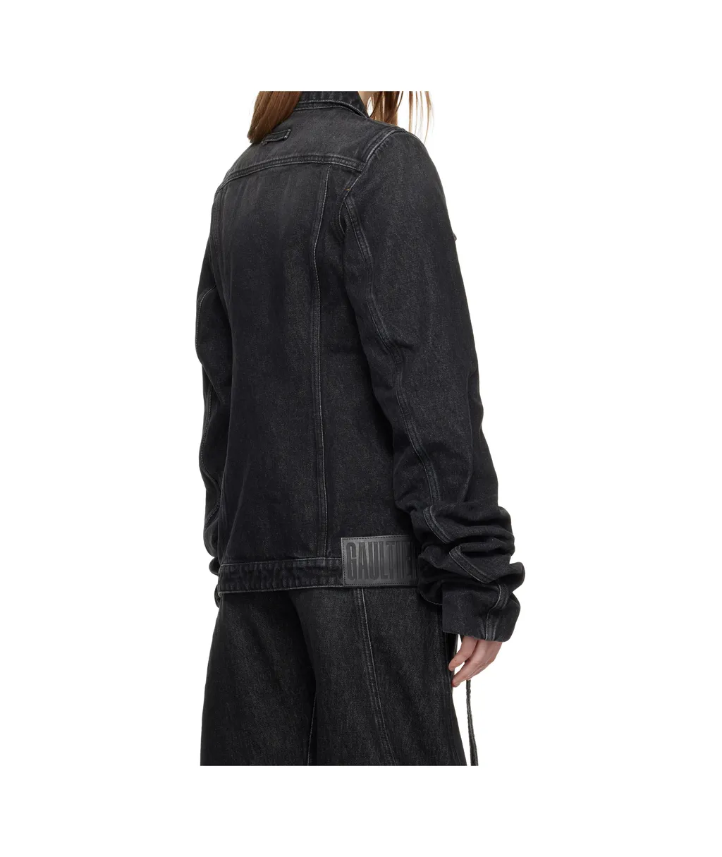 Button-Down Long-Sleeved Denim Jacket