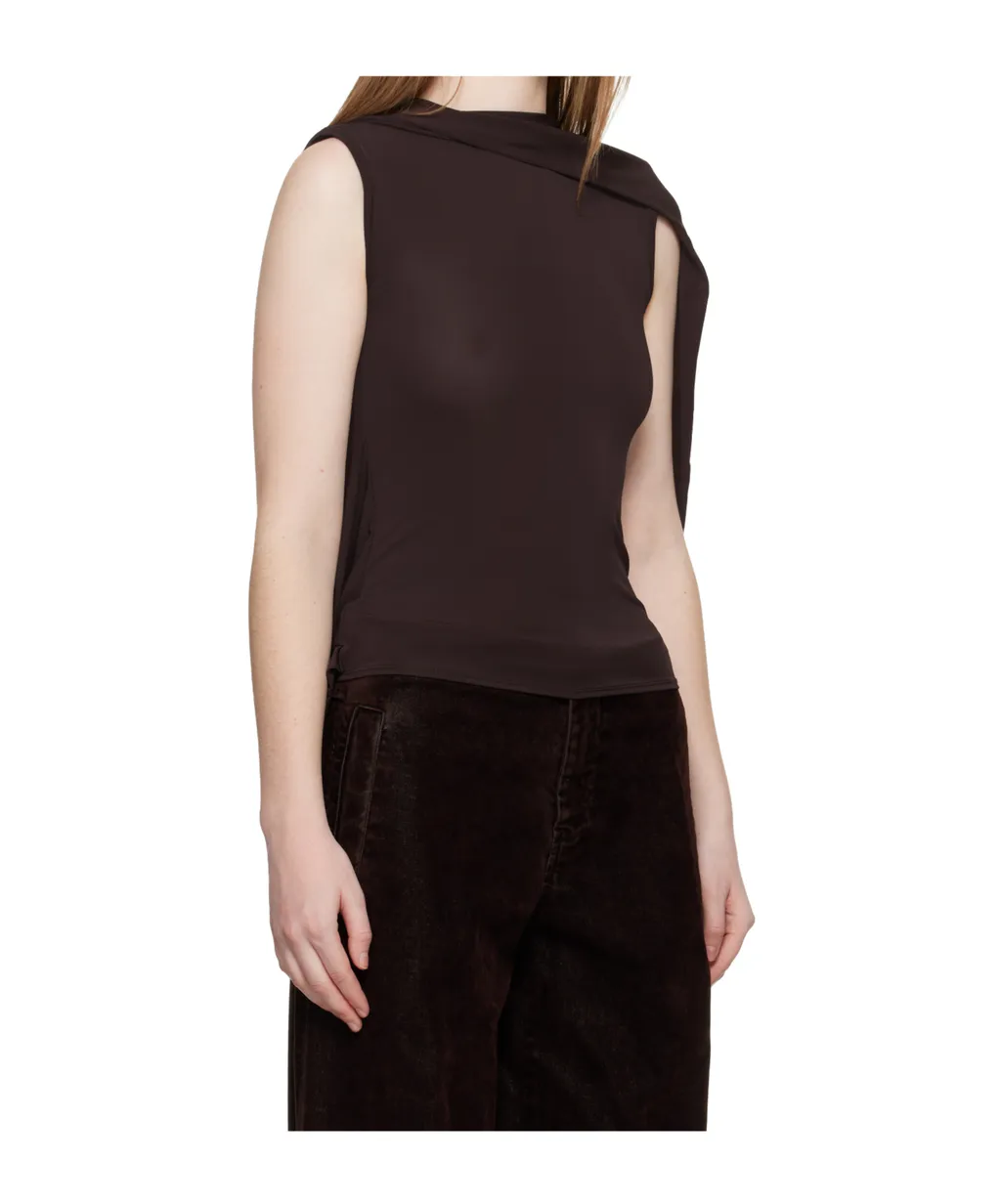 Double-Layered Pleated Top