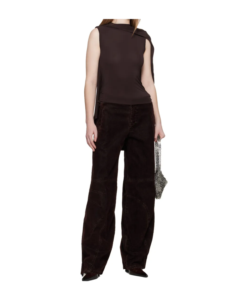Double-Layered Pleated Top