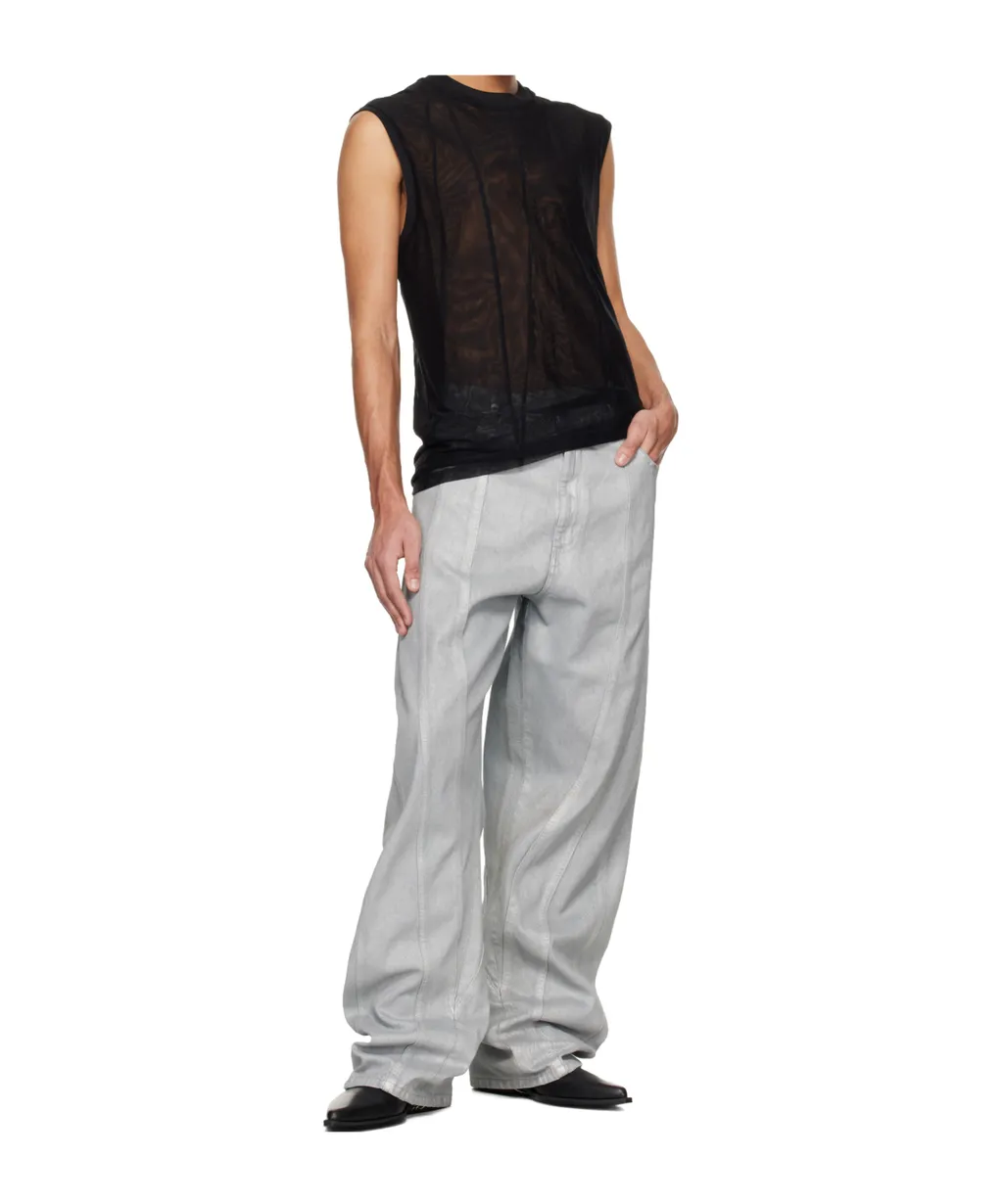 Sheer Round Neck Vest