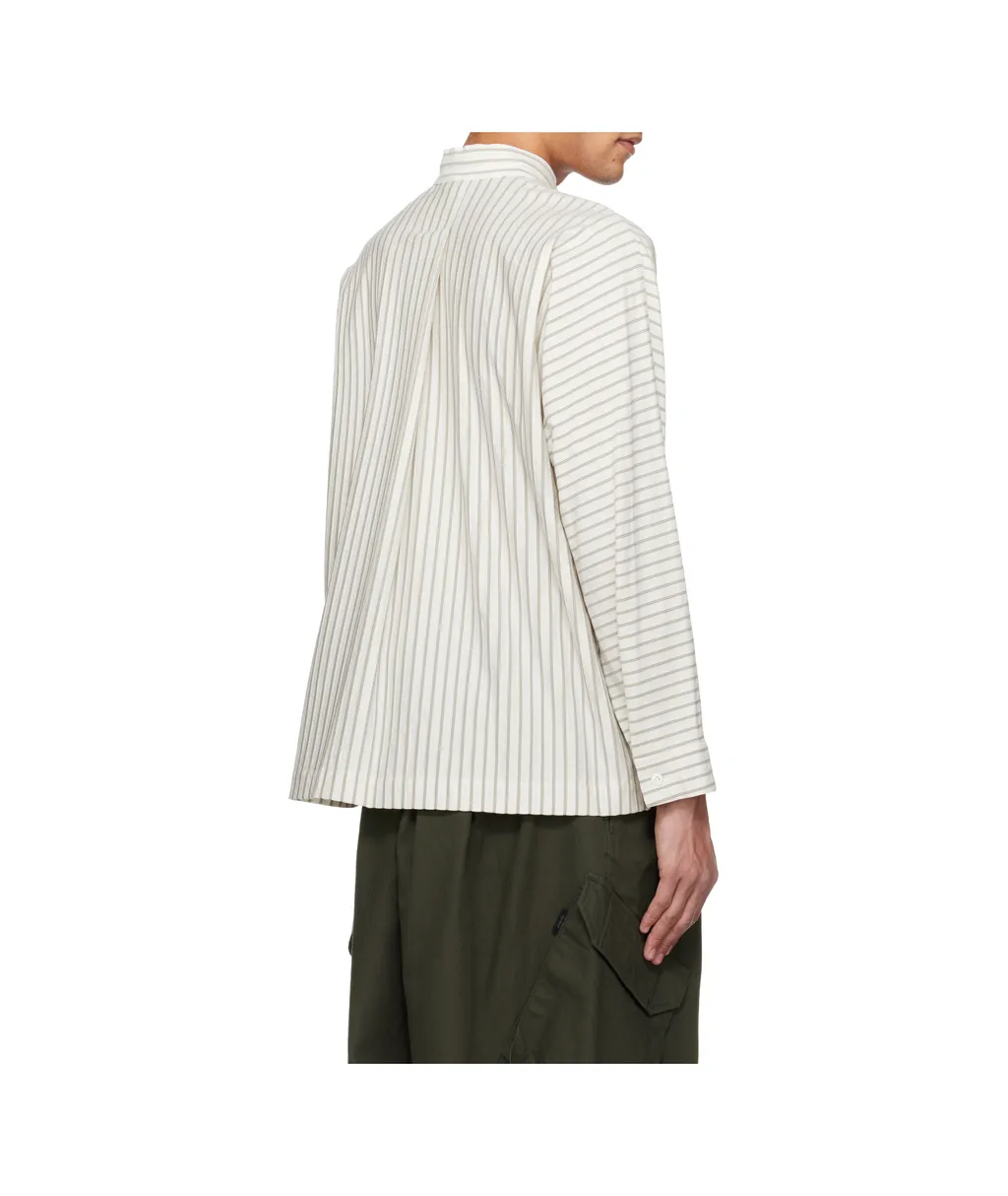 Homme Plissé Issey Miyake Striped Button-Up Shirt