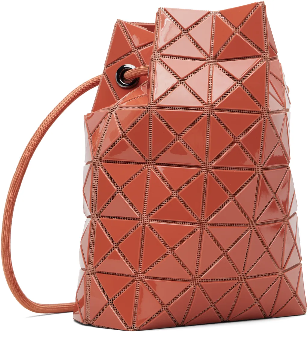 Geometric-Pattern Drawstring Bucket Bag