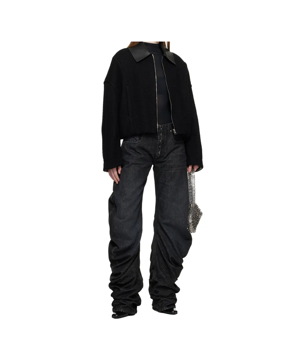 Zippered Long-Sleeved Casual Jacket
