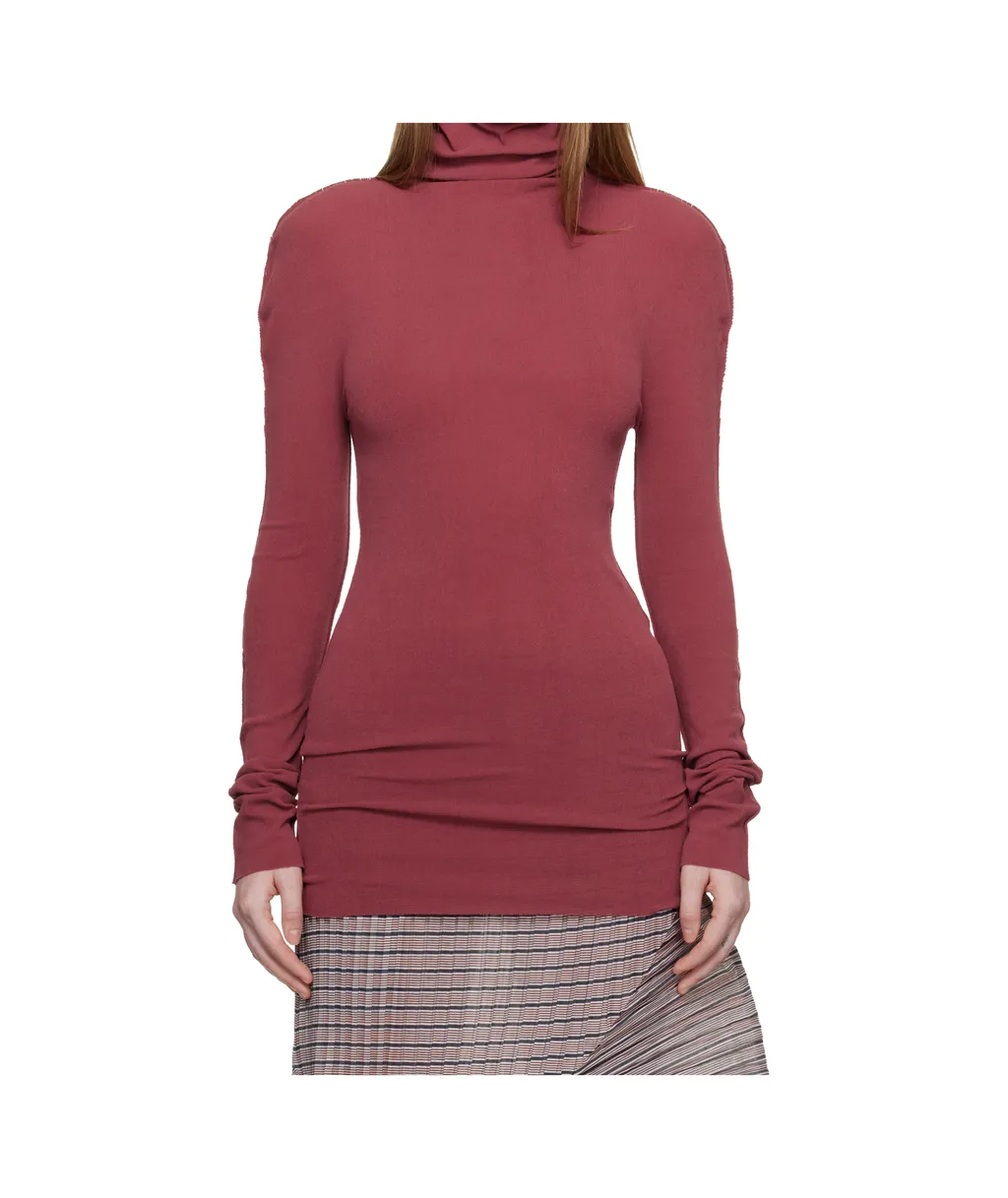 High-Neck Long-Sleeved Knitwear